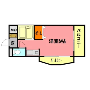 サンエキューズII【9階】の間取り