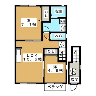 リヴェール【2階】の間取り