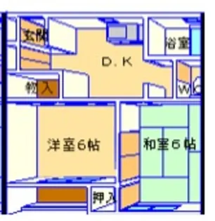 ジュネスアイ【2階】の間取り