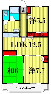 シャルマン5【5階】の間取り