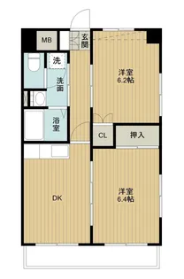 バリアントG【6階】の間取り