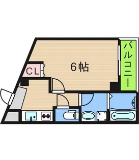 グランエクラ玉出東【5階】の間取り