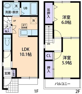 パークテラス A 106の間取り