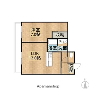 天白ビル【2階】の間取り