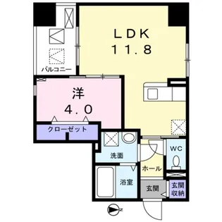 プラステ東島田【8階】の間取り