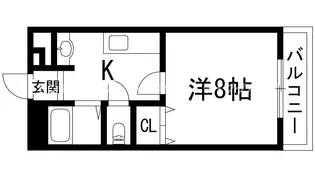 市ハイツ【3階】の間取り