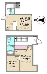 コルティーレ・ナノカ【1階】の間取り