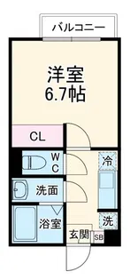 カインドネス橋本East【3階】の間取り