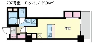 高田馬場ヒルサイドパレス【7階】の間取り