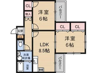 シェリール木村Part2【3階】の間取り