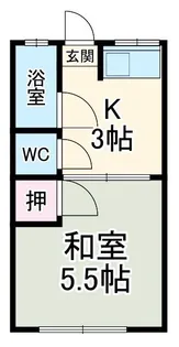 はくゆう荘【2階】の間取り