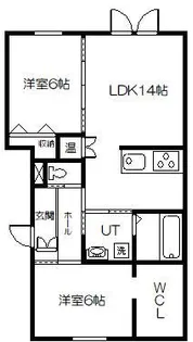 Casa-i Higashikawa II【1階】の間取り