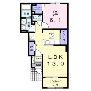 アイリス・S【1階】の間取り
