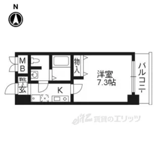 KDXレジデンス西大路【5階】の間取り