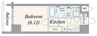 パレステュディオ飯田橋【9階】の間取り