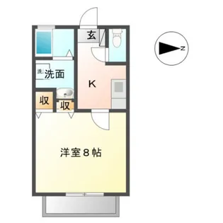 ボナールヒラノ【2階】の間取り