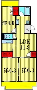 大津ヶ丘ハイツ【1階】の間取り