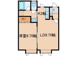 オリーブ21【1階】の間取り