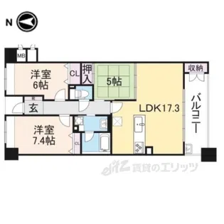 ピアッツァコート神宮前【6階】の間取り