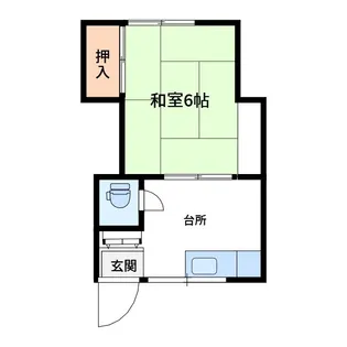田口荘【2階】の間取り