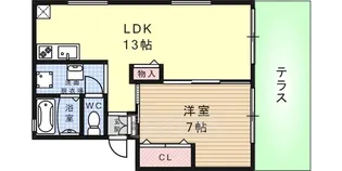 フィアト高橋【1階】の間取り