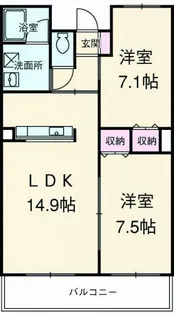 アグレアーブル【2階】の間取り