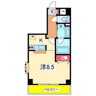 ディナミス【5階】の間取り