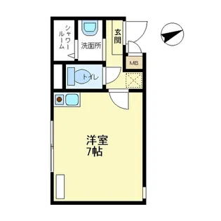 ロッシェル相模原【1階】の間取り