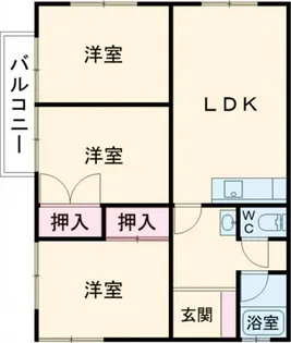 大和アパートII【2階】の間取り