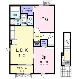 グランジェロIII【2階】の間取り