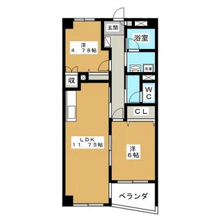 ウェルストン市川【1階】の間取り