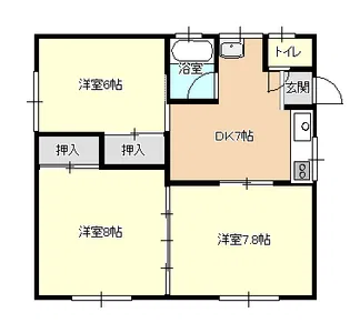 メゾン谷藤D棟【2階】の間取り
