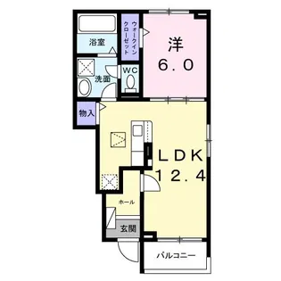 高槻堤町イースト【1階】の間取り