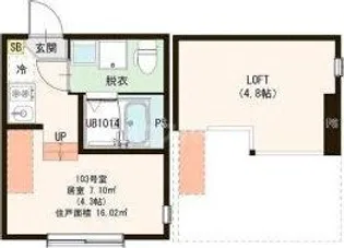 アーディヤ未来【1階】の間取り