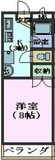 ミッキーハイツ【3階】の間取り