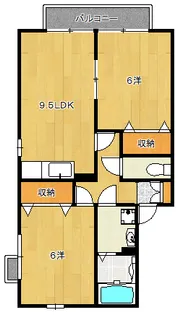 広島県広島市佐伯区八幡4【アパート】の間取り
