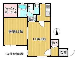 キャビン祖師谷【1階】の間取り