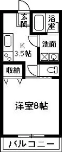 群馬県高崎市保渡田町【アパート】の間取り
