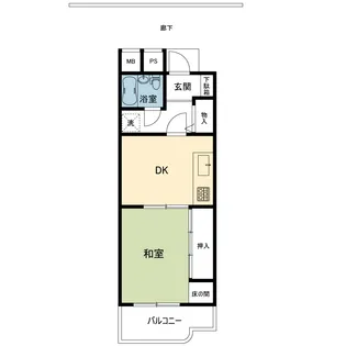 横浜パークタウンi棟【9階】の間取り