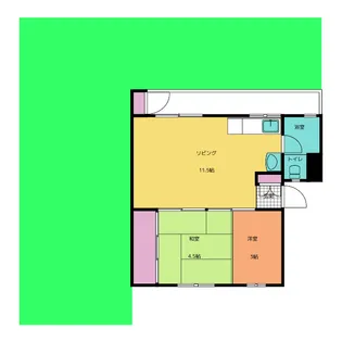 ヴィレッジダイドー【5階】の間取り