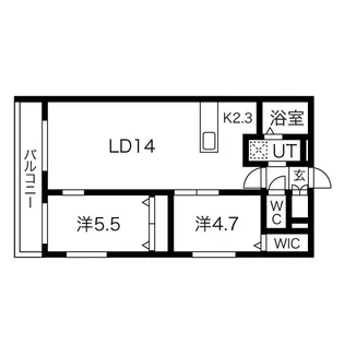 ピカデリー琴似【3階】の間取り
