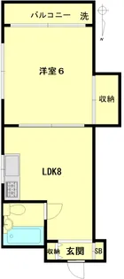 Mマンション【3階】の間取り