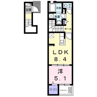 アパイサント【2階】の間取り