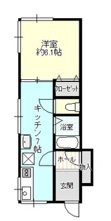 メロウ A棟【1階】の間取り