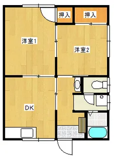 クリスタル博多【1階】の間取り