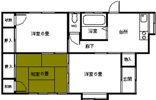 宮城県石巻市貞山3【一戸建】の間取り