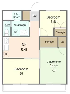Sunbill【2階】の間取り