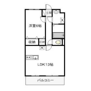 ルーナシティ【2階】の間取り