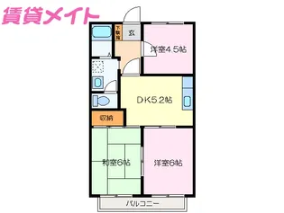 マイフレンド【2階】の間取り