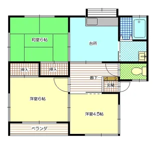 ドリームハイツ【1階】の間取り